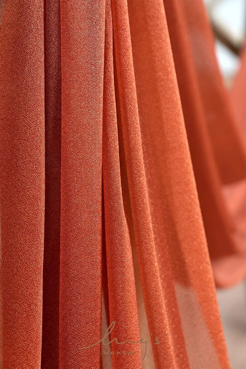 Light Pink Chiffon Chair Sashes 10 Pieces 17X250cm for Weddings Ceremony Aisle Chairs Banquet Baby Shower Birthday Parties Decor