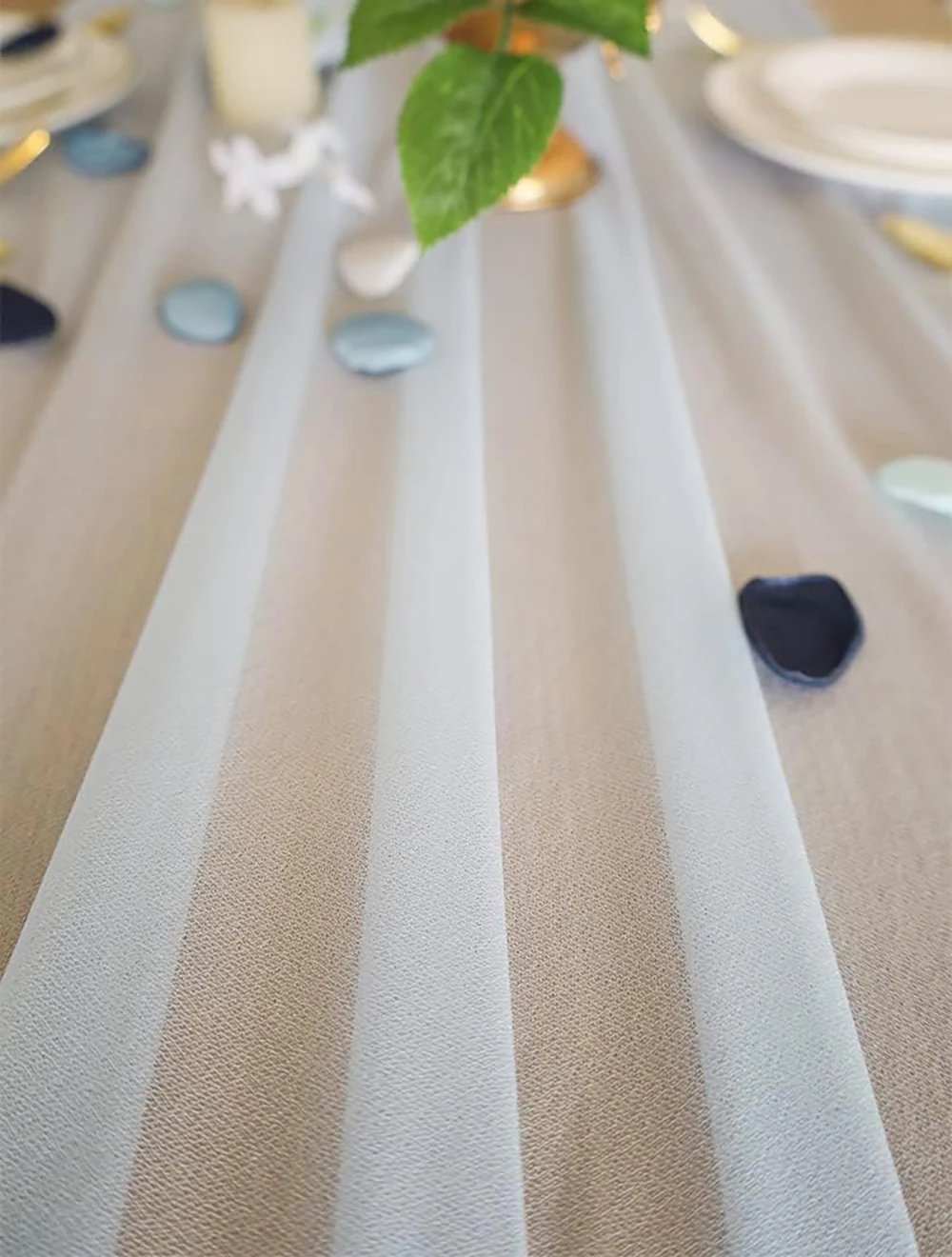 Light Pink Chiffon Chair Sashes 10 Pieces 17X250cm for Weddings Ceremony Aisle Chairs Banquet Baby Shower Birthday Parties Decor