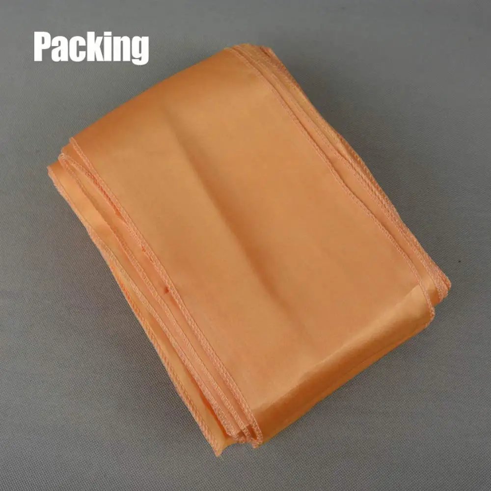 10/50pcs Satin Chair Bow Sashes Wholesale Wedding Chair Knot Ribbon Ties For Party Event Hotel Banquet Supplies Home Decorations