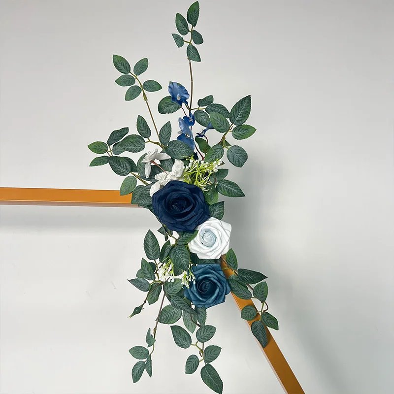 3Pcs Chiffon Chair Sashes Wedding Chair Covers Ribbon Baby Shower Party Aisle Artificial Flower Chair Cover Hotel Banquet Decor