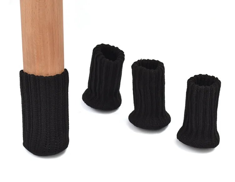 16Pcs Chair Legs Socks Knitted Furniture Feet Floor Protectors Anti-slip Pads Silent Thicken Table Chair Leg Socks Covers