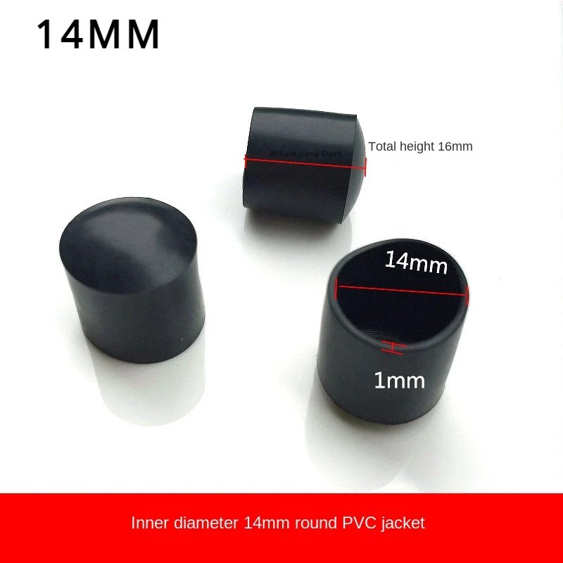 Round Rubber Chair Leg Pad 10/12/14/16/20/25mm Furniture Leg Table End Plug PVC Silent Anti-slip Floor Protection Cap Foot Cover