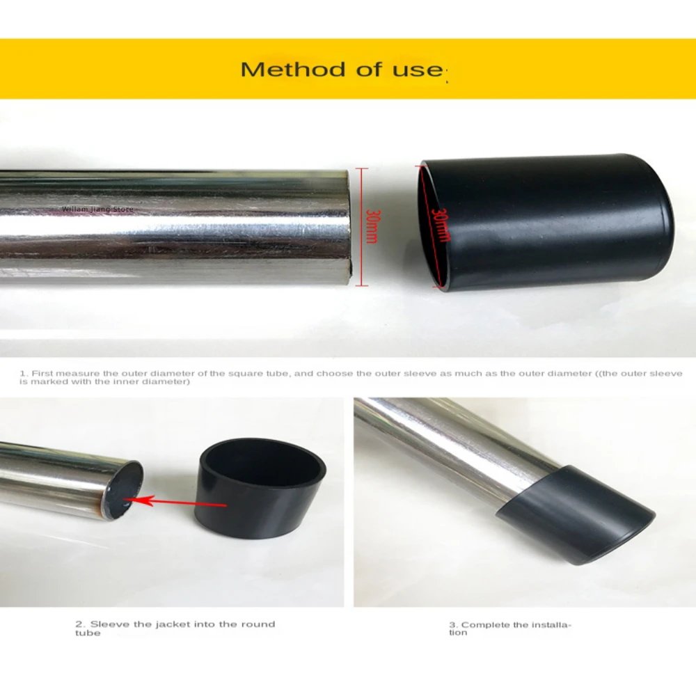 Round Rubber Chair Leg Pad 10/12/14/16/20/25mm Furniture Leg Table End Plug PVC Silent Anti-slip Floor Protection Cap Foot Cover