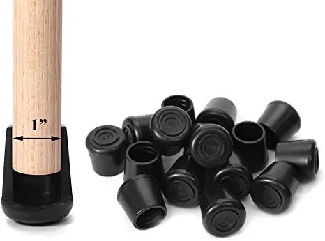 Round Rubber Chair Leg Pad 10/12/14/16/20/25mm Furniture Leg Table End Plug PVC Silent Anti-slip Floor Protection Cap Foot Cover