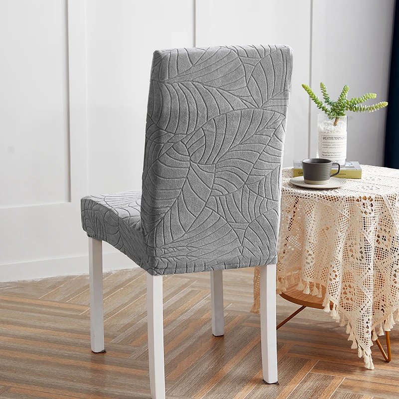 Jacquard Chair Cover for Dining Room Stretch Jacquard Dining Chair Cover Slipcover Elastic Spandex Kitchen Chair Cover Jacquard Chair Cover for Dining Room Stretch Jacquard Dining Chair Cover Slipcover Elastic Spandex Kitchen Chair Cover