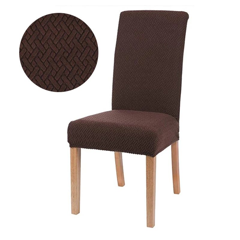 Jacquard Chair Cover for Dining Room Stretch Jacquard Dining Chair Cover Slipcover Elastic Spandex Kitchen Chair Cover Jacquard Chair Cover for Dining Room Stretch Jacquard Dining Chair Cover Slipcover Elastic Spandex Kitchen Chair Cover