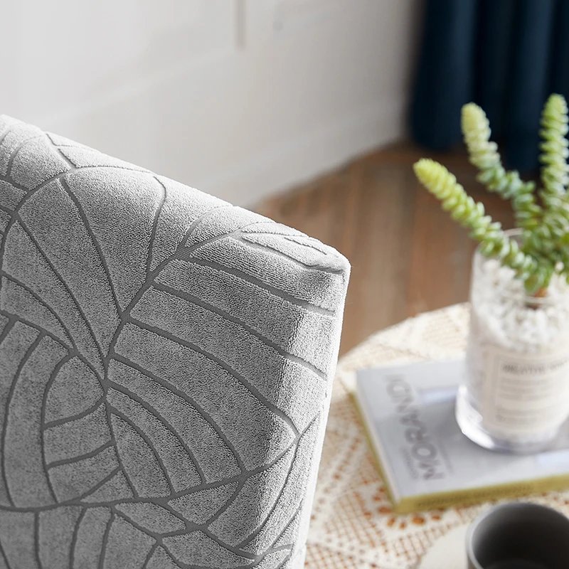 Jacquard Chair Cover for Dining Room Stretch Jacquard Dining Chair Cover Slipcover Elastic Spandex Kitchen Chair Cover Jacquard Chair Cover for Dining Room Stretch Jacquard Dining Chair Cover Slipcover Elastic Spandex Kitchen Chair Cover