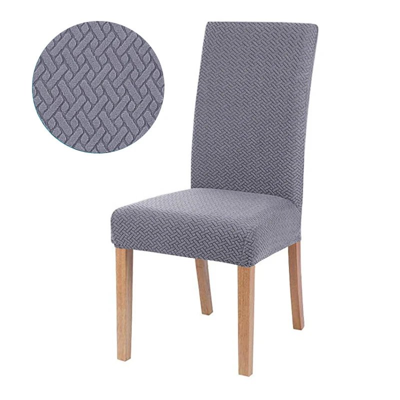Jacquard Chair Cover for Dining Room Stretch Jacquard Dining Chair Cover Slipcover Elastic Spandex Kitchen Chair Cover Jacquard Chair Cover for Dining Room Stretch Jacquard Dining Chair Cover Slipcover Elastic Spandex Kitchen Chair Cover