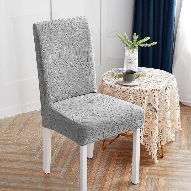 Jacquard Chair Cover for Dining Room Stretch Jacquard Dining Chair Cover Slipcover Elastic Spandex Kitchen Chair Cover Jacquard Chair Cover for Dining Room Stretch Jacquard Dining Chair Cover Slipcover Elastic Spandex Kitchen Chair Cover
