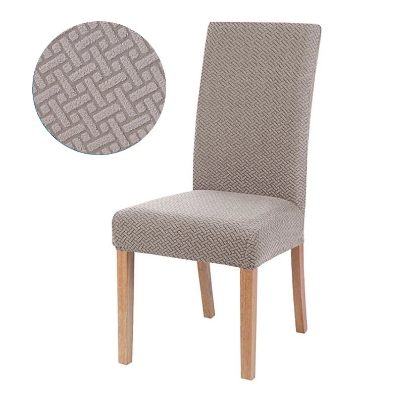 Jacquard Chair Cover for Dining Room Stretch Jacquard Dining Chair Cover Slipcover Elastic Spandex Kitchen Chair Cover Jacquard Chair Cover for Dining Room Stretch Jacquard Dining Chair Cover Slipcover Elastic Spandex Kitchen Chair Cover
