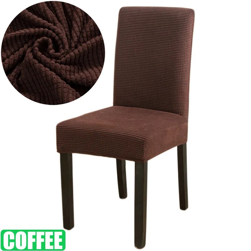 Jacquard Chair Cover for Dining Room Stretch Jacquard Dining Chair Cover Slipcover Elastic Spandex Kitchen Chair Cover Jacquard Chair Cover for Dining Room Stretch Jacquard Dining Chair Cover Slipcover Elastic Spandex Kitchen Chair Cover