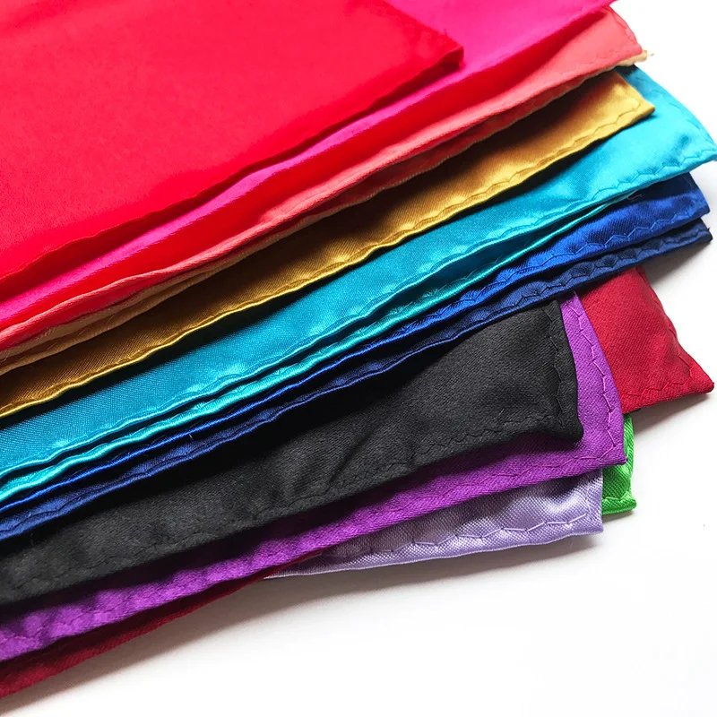 Luxury Men’s Handkerchief Solid Color White Black Red Hankies Polyester Hanky Business Pocket Square Chest Towel 22*22CM Luxury Men's Handkerchief Solid Color White Black Red Hankies Polyester Hanky Business Pocket Square Chest Towel 22*22CM