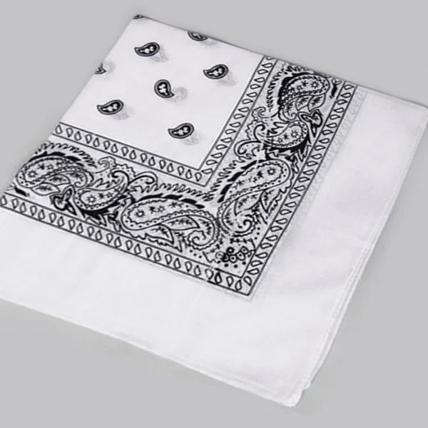 55x55cm Cotton Headscarf Handkerchief Square Colorful Sports Paisley Tie-Dye Bandanas Fashion Ladies Headscarf Women Neckerchief