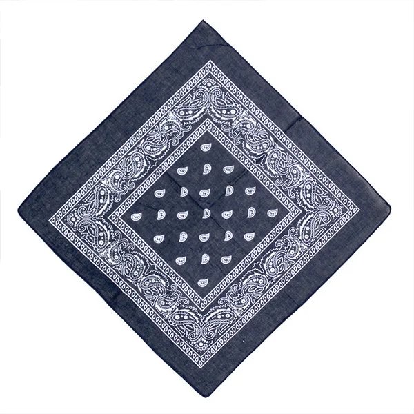 55x55cm Cotton Headscarf Handkerchief Square Colorful Sports Paisley Tie-Dye Bandanas Fashion Ladies Headscarf Women Neckerchief