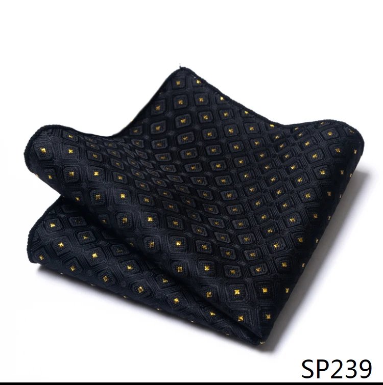 High Grade 2023 New Style Hot sale Handkerchief Black Suit Accessories Solid Men Abraham Lincoln's birthday