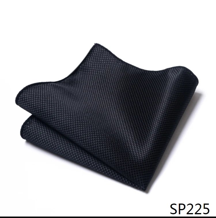 High Grade 2023 New Style Hot sale Handkerchief Black Suit Accessories Solid Men Abraham Lincoln's birthday