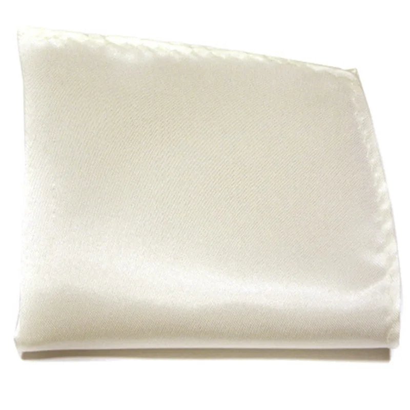 Luxury Men Square Handkerchief Solid Color Hankies Silk Hanky Business Suit Pocket Towel Wedding Banquet Party Gift Hot Sale New