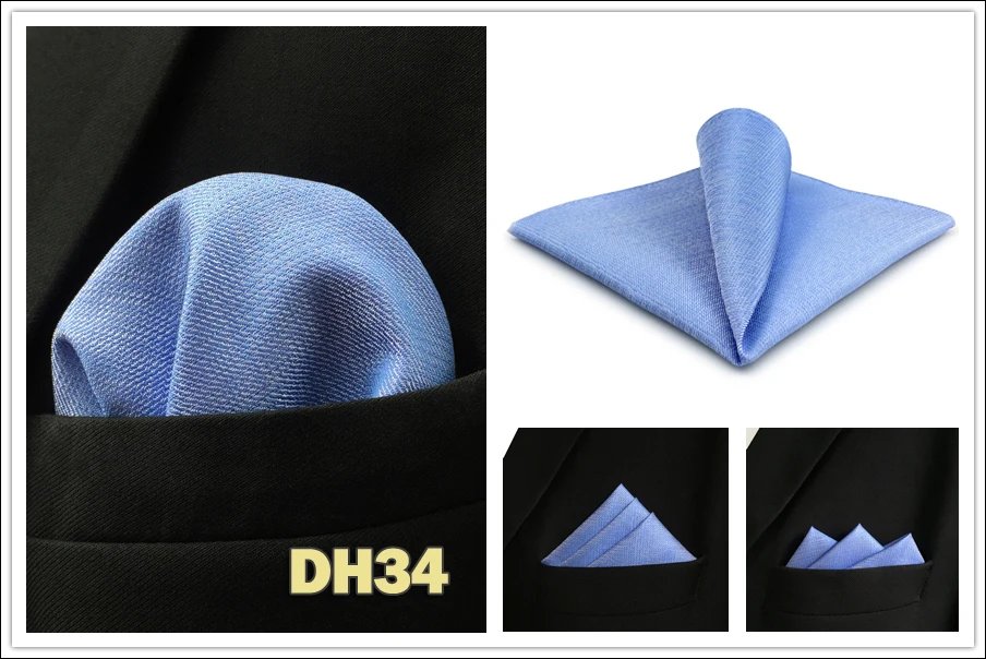 Colorful Mens Pocket Square Multicolor Dot Paisley Classic Wedding Silk Handkerchief Business Jacquard Hanky