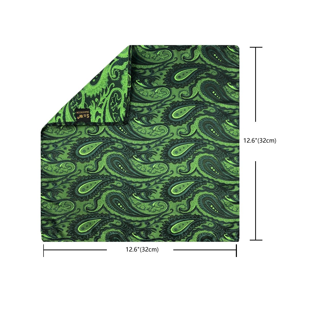 Colorful Mens Pocket Square Multicolor Dot Paisley Classic Wedding Silk Handkerchief Business Jacquard Hanky