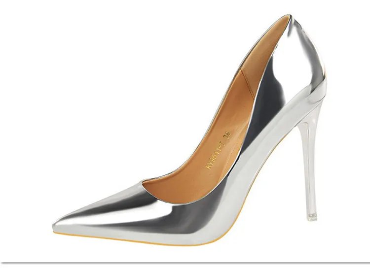 BIGTREE Shoes Woman Pumps Patent Leather High Heels Shoes Women Basic Pump Wedding Shoes Female Stiletto Women Heel Plus Size 43