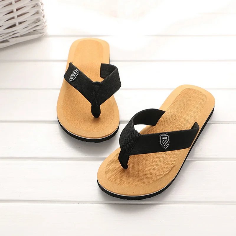 Casual Slippers For Men Flip Flops Beach Sandals Summer Non-Slip Flat Slides Men Slippers Indoor House Shoes Man Male Slipper