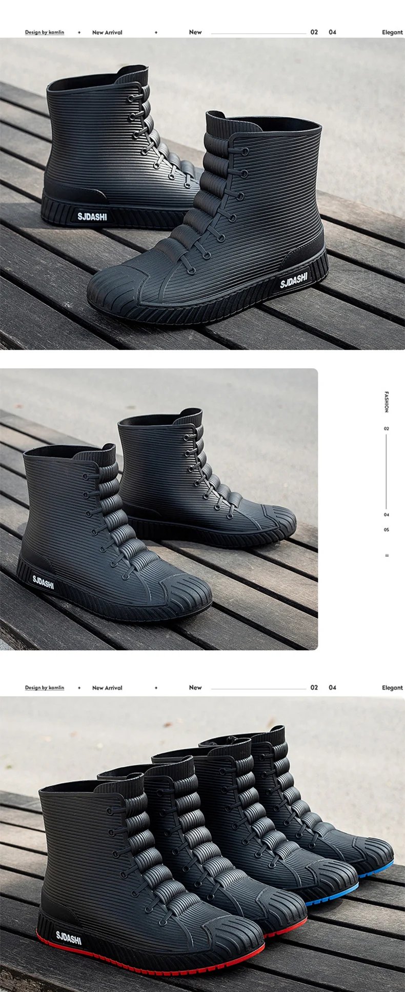 Versatile Casual Short-barreled Waterproof Shoes Men Women Lined With Fleece Warmth Anti-slip Wear-resistant Outdoors Rain Boots