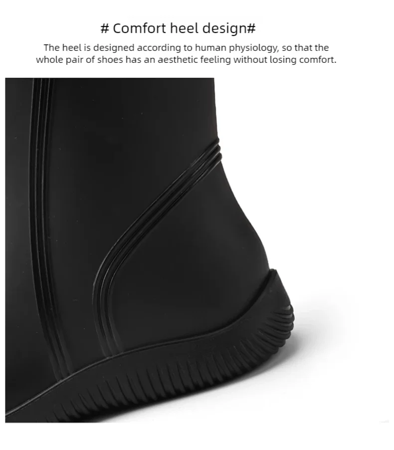 Rain shoes men's waterproof rainproof boots four season soft soles non-slip comfort outdoor work water shoes male's water boots