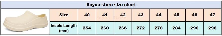 Comfortable non slip Kitchen Shoes Mens Rain Boots Waterproof Shoes Clogs Garden Shoes Kitchen Shoes Chef Shoes zapatos size 49