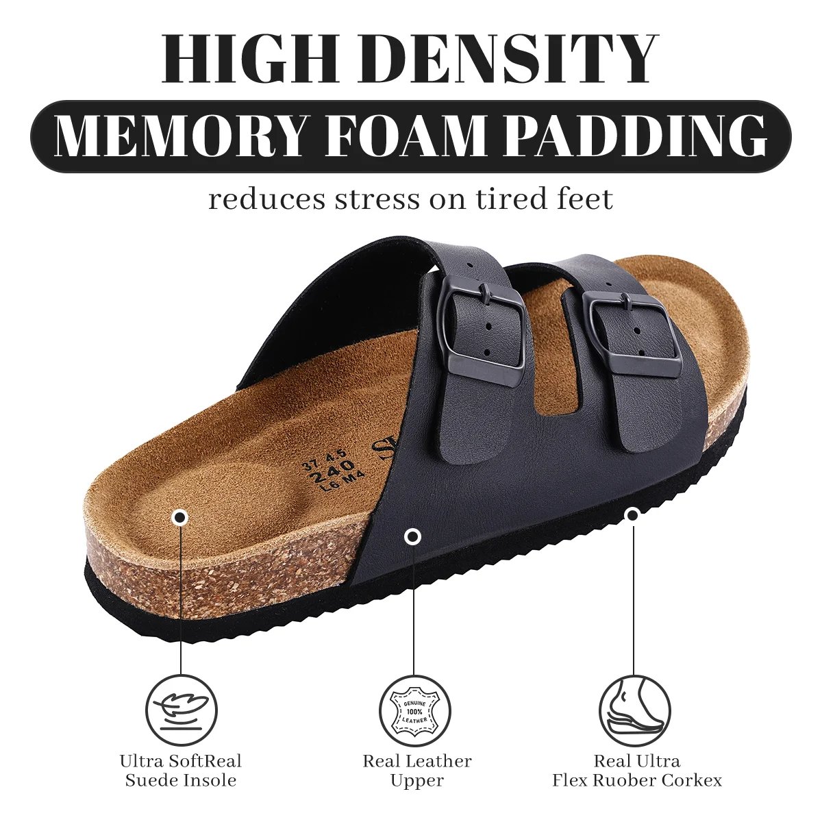SUFU New Leather Birkenstocks Cork Flip-flops for women Couple Vintage Summer Wear Muller Slippers Fashion Casual Beach Sandals SUFU New Leather Birkenstocks Cork Flip-flops for women Couple Vintage Summer Wear Muller Slippers Fashion Casual Beach Sandals