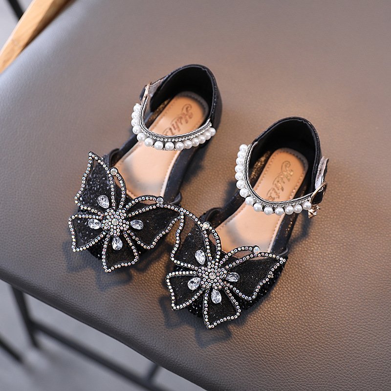 Summer Girls Sandals Fashion Sequins Rhinestone Bow Girls Princess Shoes Baby Girl Shoes Flat Heel Sandals Size 21-35 Summer Girls Sandals Fashion Sequins Rhinestone Bow Girls Princess Shoes Baby Girl Shoes Flat Heel Sandals Size 21-35
