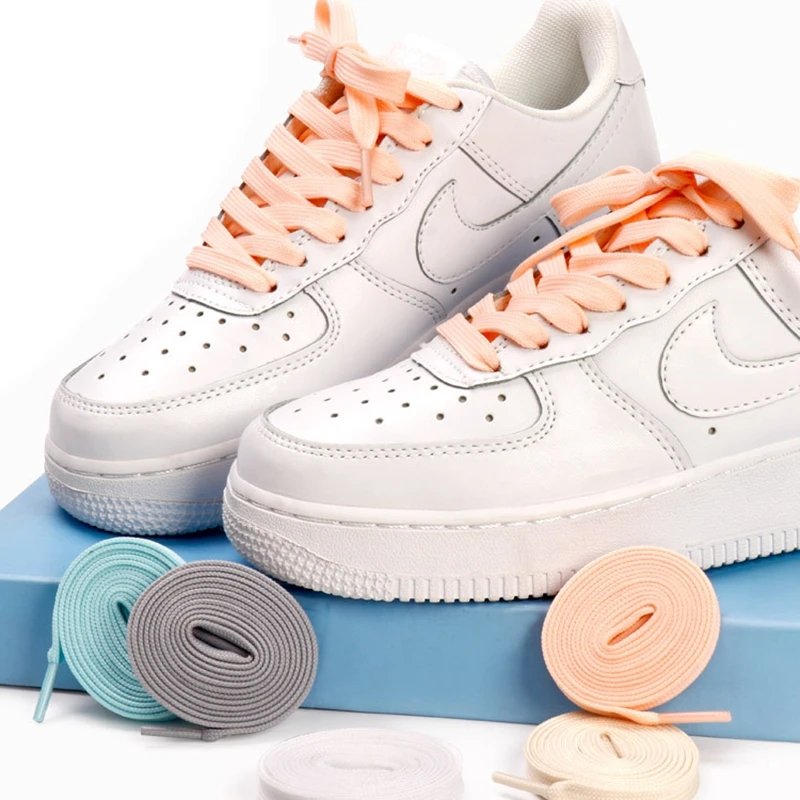 1Pair Sneakers Shoelaces Shoes Accessories Laces for Shoes Unisex Flat Shoe Laces Shoe Strings  Af1/AJ Shoe lace 100/120/140CM
