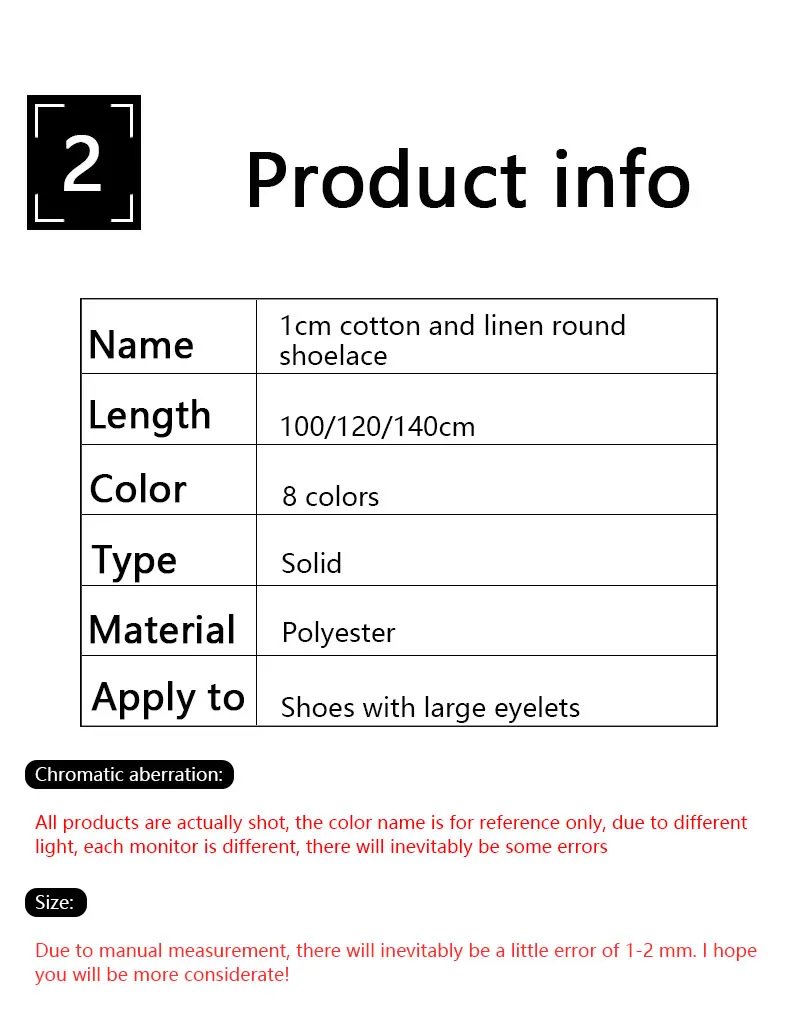 Quality Round Shoelaces Hand-woven 1CM Shoelace Three-strand Cotton Rope Solid Color Bold Cotton Twist Decoration Shoe Laces