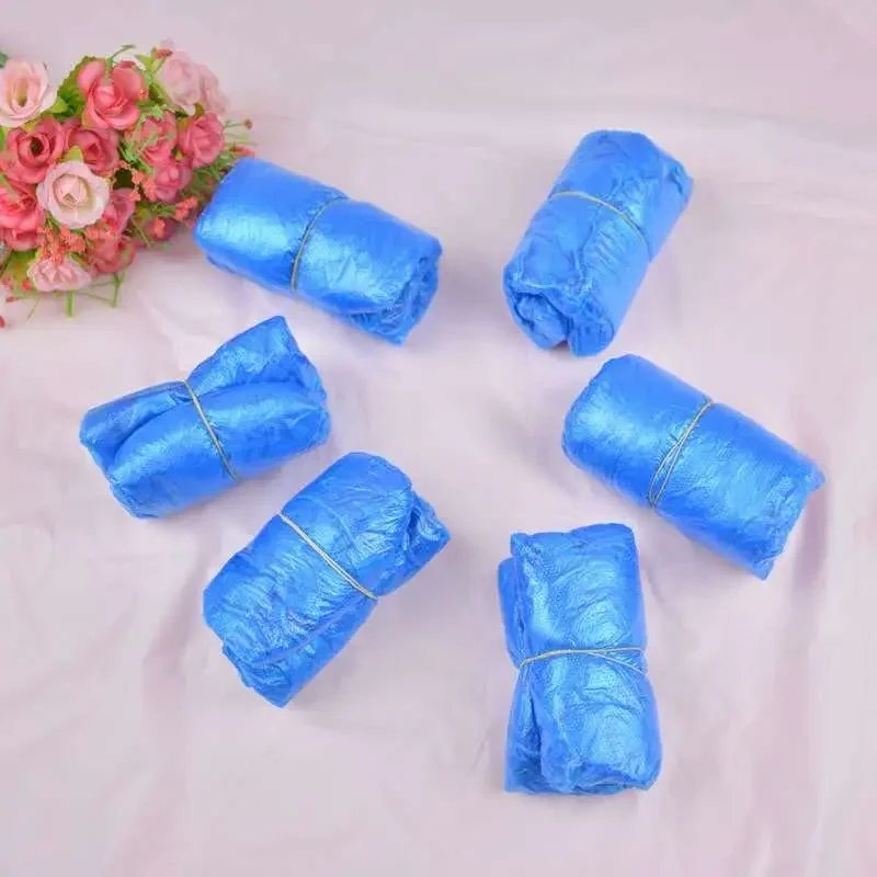 100Pcs Shoe Covers - Disposable Hygienic Boot Cover for Household, Construction, Workplace, Indoor Carpet Floor Protection