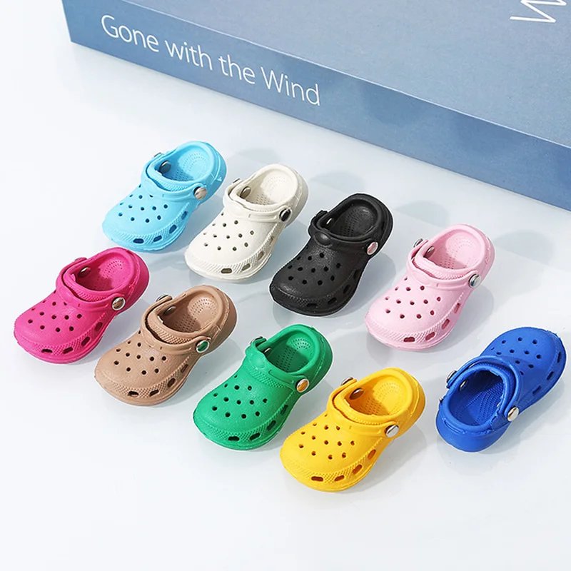 3D New Mini Shoes Shape PVC Shoe Charms for Crocs Accessories Women Beach Bag Sandals Buckle Kids Shoe Pins DIY Shoe Decorations