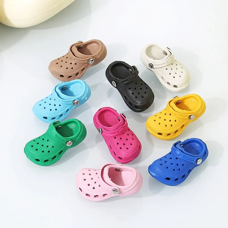 3D New Mini Shoes Shape PVC Shoe Charms for Crocs Accessories Women Beach Bag Sandals Buckle Kids Shoe Pins DIY Shoe Decorations