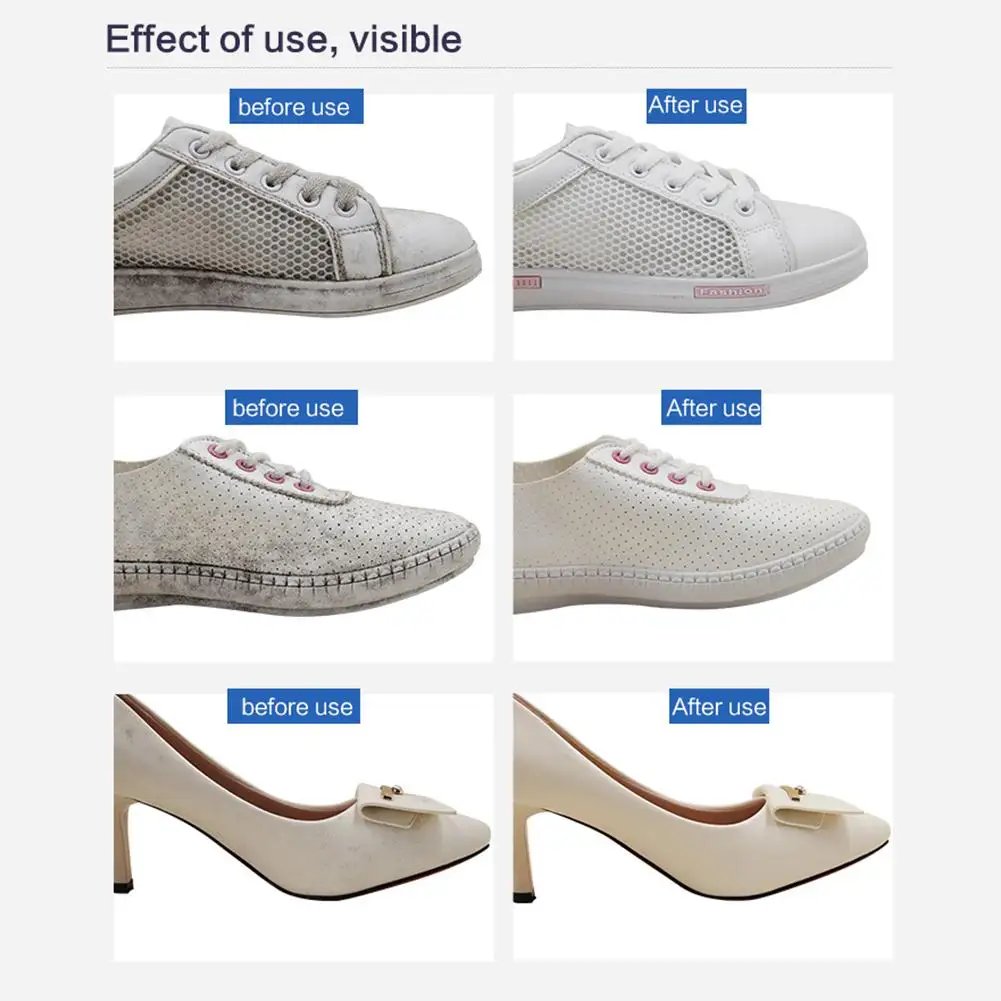100ML White Shoe Cleaner Foam Suede Sheepskin Matte Shoes Leather Cleaner Polish Cleaning Tool Sneakers Care