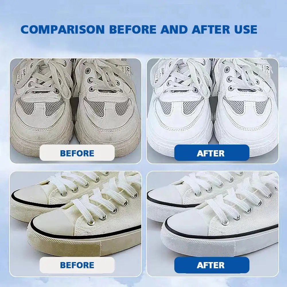 100ML White Shoe Cleaner Foam Suede Sheepskin Matte Shoes Leather Cleaner Polish Cleaning Tool Sneakers Care