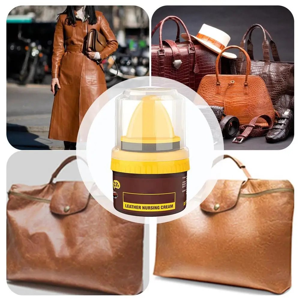 Liquid Shoe Polish Shoe Cream With Sponge Applicator Fade-Resistant Leather Repair Shoe Polish Cream To Restore Color For Sofas