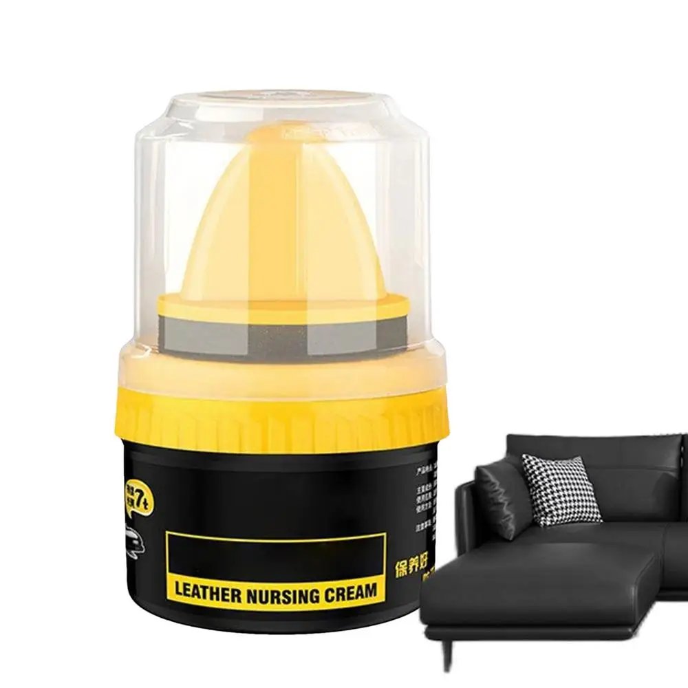 Liquid Shoe Polish Shoe Cream With Sponge Applicator Fade-Resistant Leather Repair Shoe Polish Cream To Restore Color For Sofas