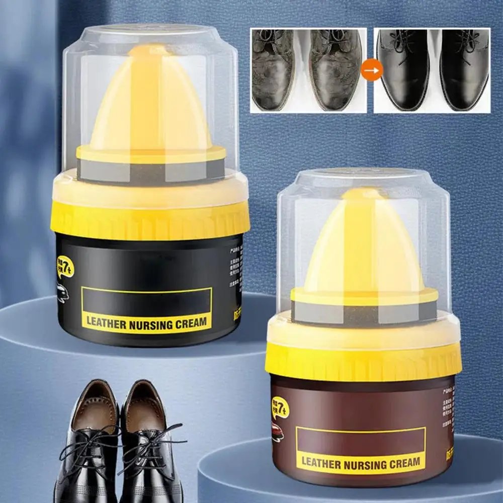 Liquid Shoe Polish Shoe Cream With Sponge Applicator Fade-Resistant Leather Repair Shoe Polish Cream To Restore Color For Sofas