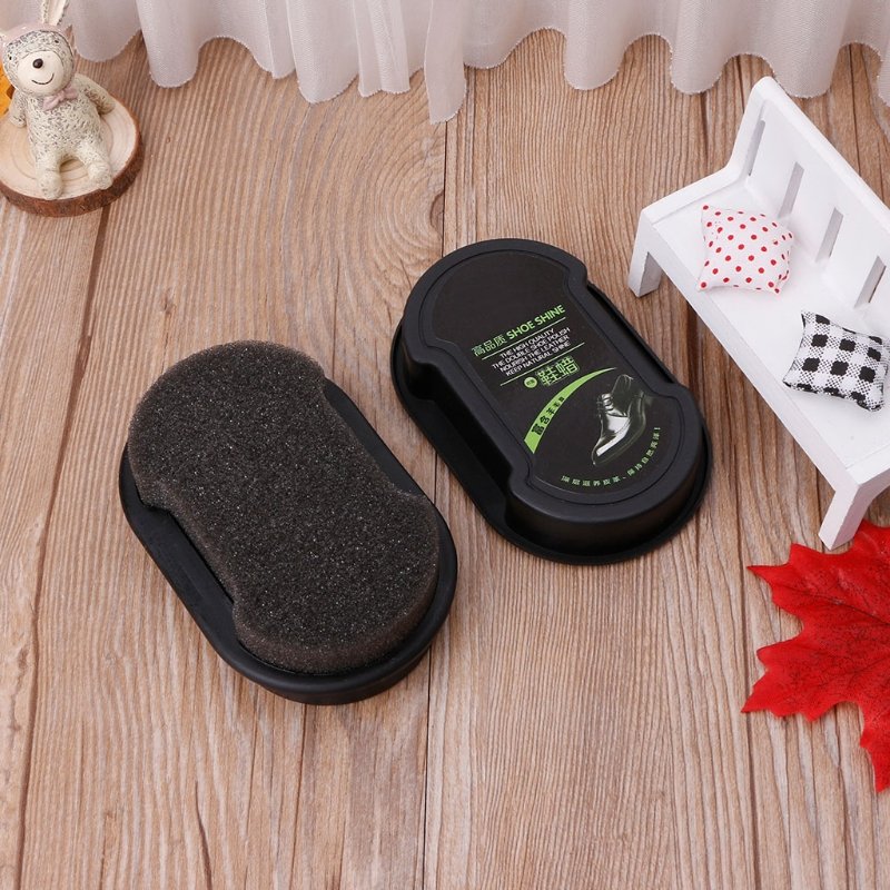 2024 New Quick Polish Shoes Cleaning Brush Liquid Cleaning Wax Leather Polishing Sponge