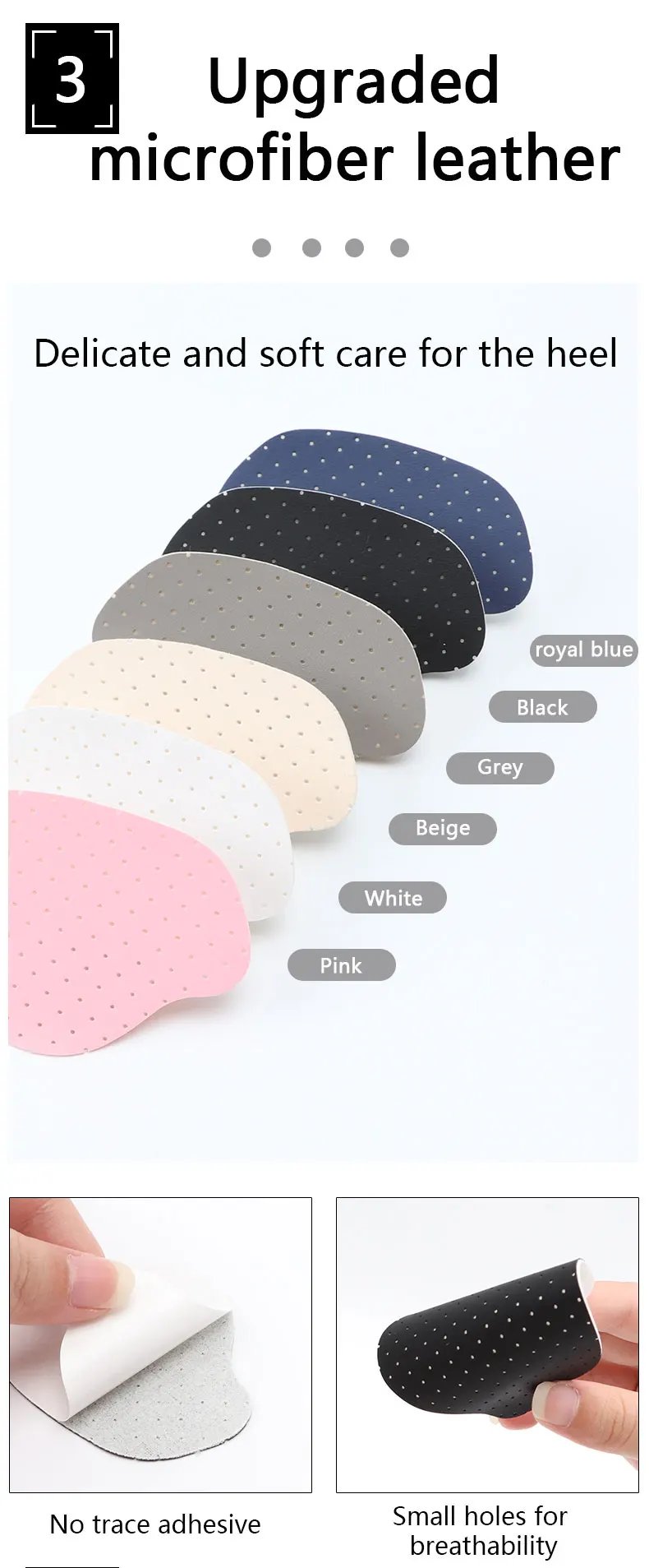 Sports Shoes Patch Shoe Hole Repair Kit Self-Adhesive Heel Hole Repair Heel Inserts Sneakers Heel Protector Foot Care Shoe Pads