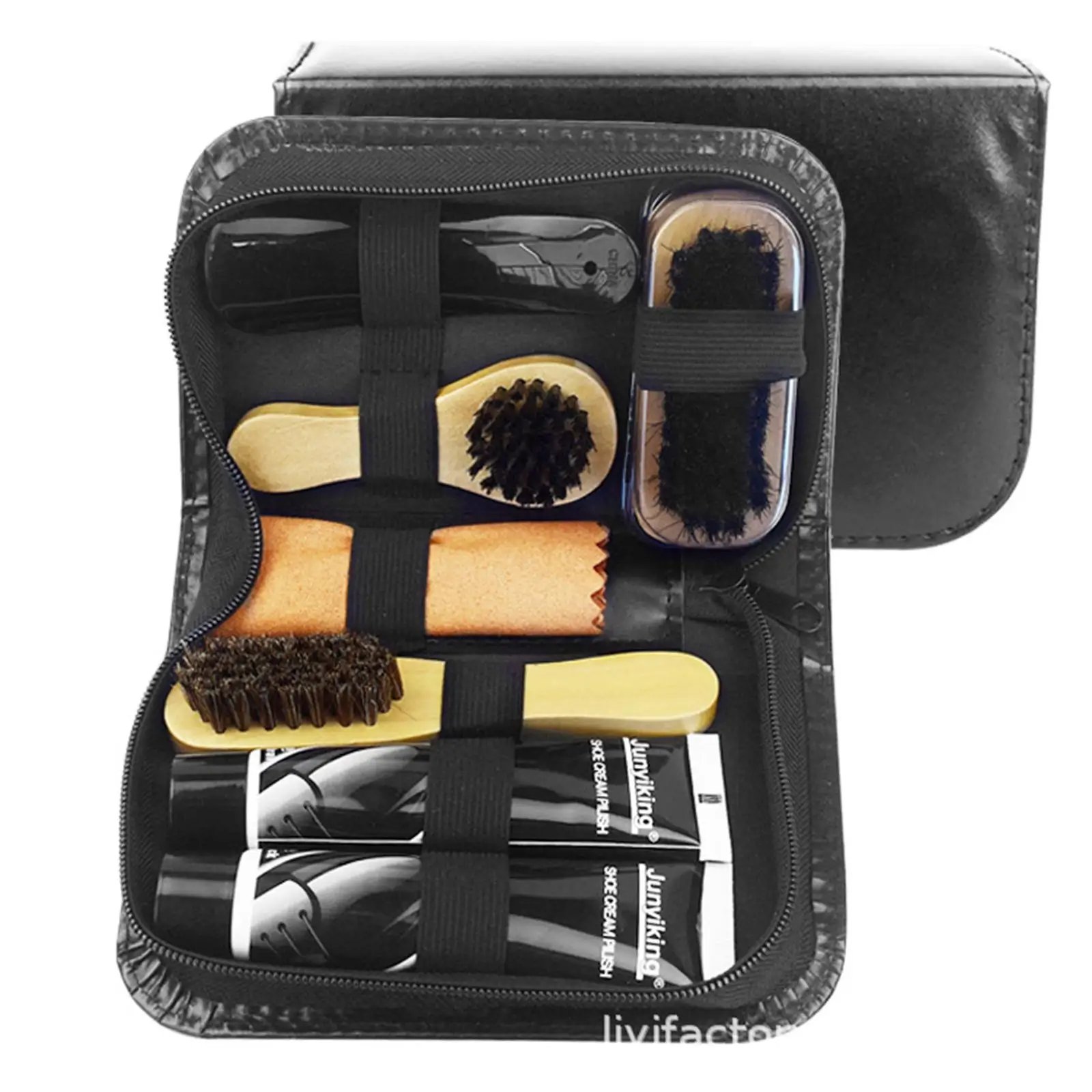 Shoe Polish Care Kit Travel Shoe Cleaning with Bag Shoe Shoehorn Shoe Shine Care Kit