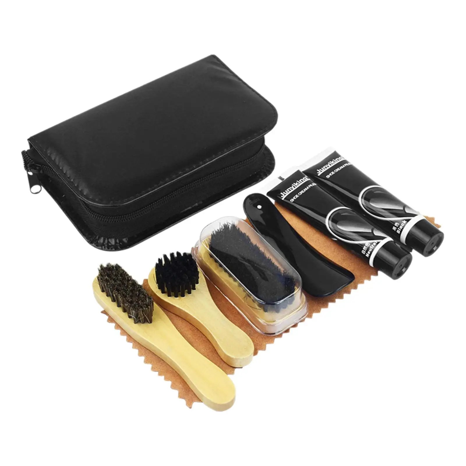 Shoe Polish Care Kit Travel Shoe Cleaning with Bag Shoe Shoehorn Shoe Shine Care Kit
