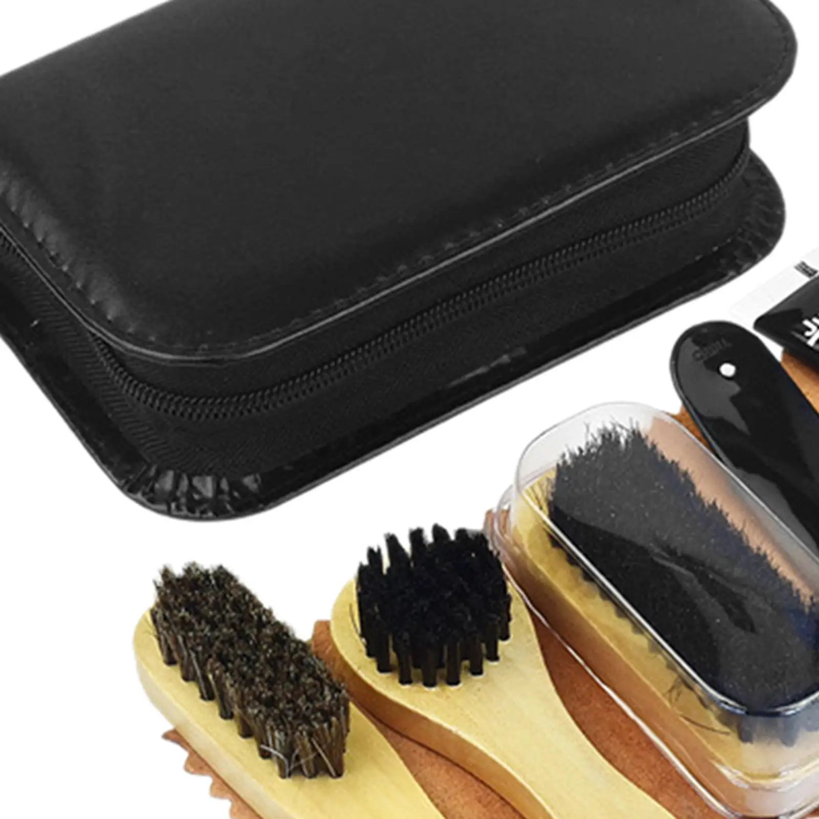 Shoe Polish Care Kit Travel Shoe Cleaning with Bag Shoe Shoehorn Shoe Shine Care Kit