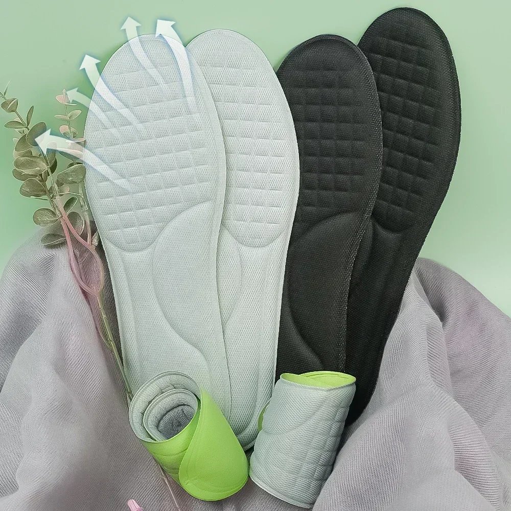 Unisex Soft Memory Foam Orthopedic Insoles Deodorizing Insole for Shoes Sports Absorbs Sweat Soft Antibacterial Shoe Accessories