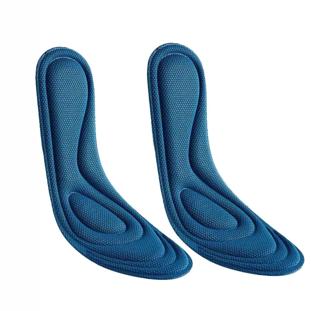 4pcs Memory Foam Orthopedic Insoles for Shoes Men Women Nano Antibacterial Deodorization Insole Sweat Absorption Running Cushion