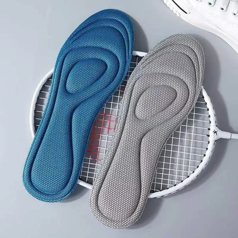4pcs Memory Foam Orthopedic Insoles for Shoes Men Women Nano Antibacterial Deodorization Insole Sweat Absorption Running Cushion