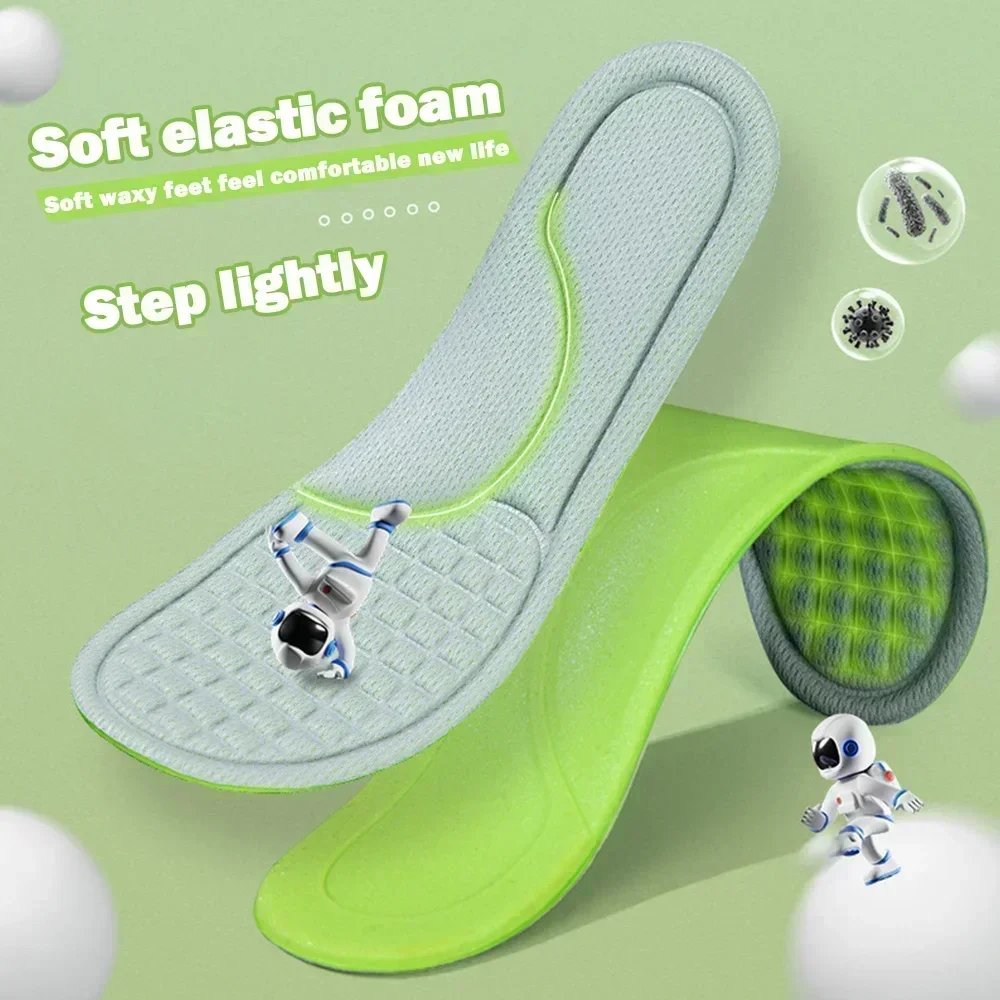 10pcs Unisex Memory Foam Orthopedic Insoles Deodorizing Insole Shoes Sports Absorbs Sweat Soft Antibacterial Shoe Accessories
