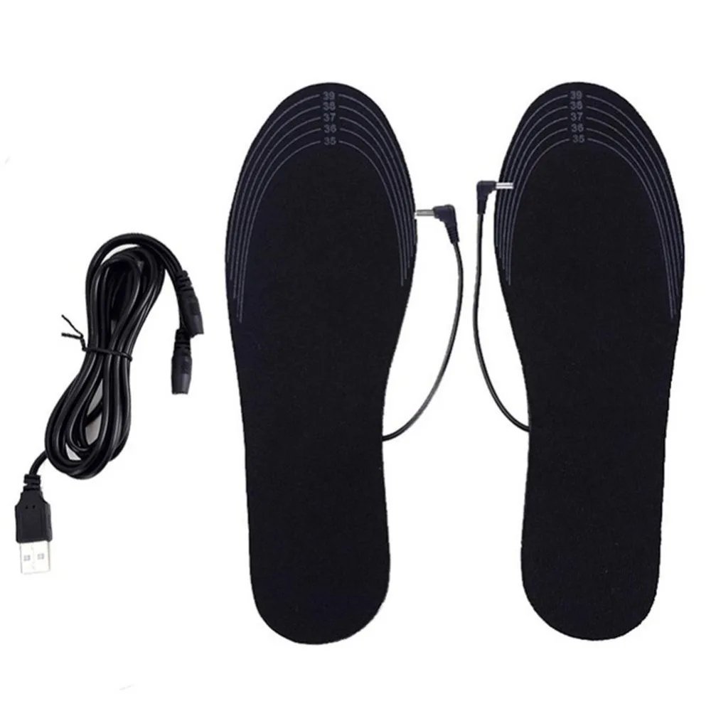 USB Heated Shoe Insoles Feet Warm Sock Pad Mat Electrically Heating Insoles Washable Warm Thermal Insoles Unisex WJ014 Insoles